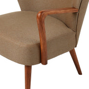 Darcy Armchair Mustard & Walnut