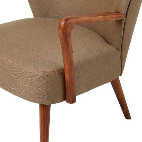 Darcy Armchair Mustard & Walnut