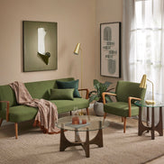 Darcy 3 Seater Sofa Green