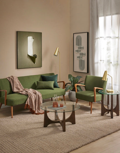 Darcy 3 Seater Sofa Green