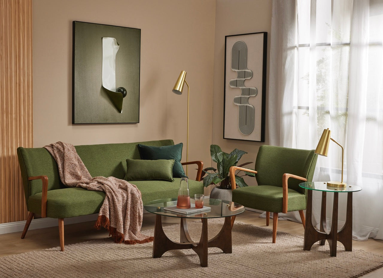Darcy 3 Seater Sofa Green