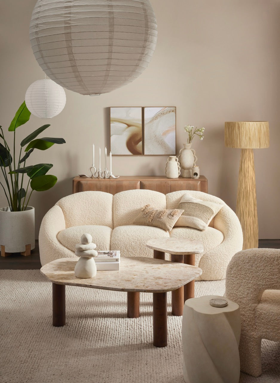Raffia Floor Lamp Natural