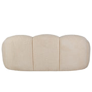 Formes Teddy Bear Curved 3 Seater Sofa Off White