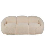 Formes Teddy Bear Curved 3 Seater Sofa Off White