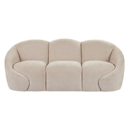 Formes Curved 3 Seater Sofa Taupe