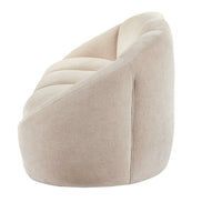 Formes Curved 3 Seater Sofa Taupe
