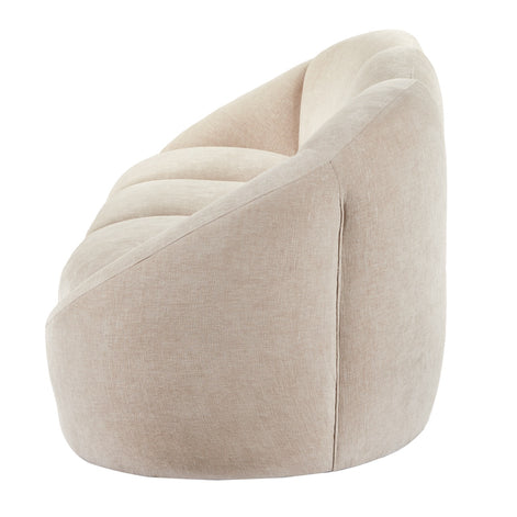 Formes Curved 3 Seater Sofa Taupe