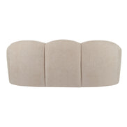 Formes Curved 3 Seater Sofa Taupe
