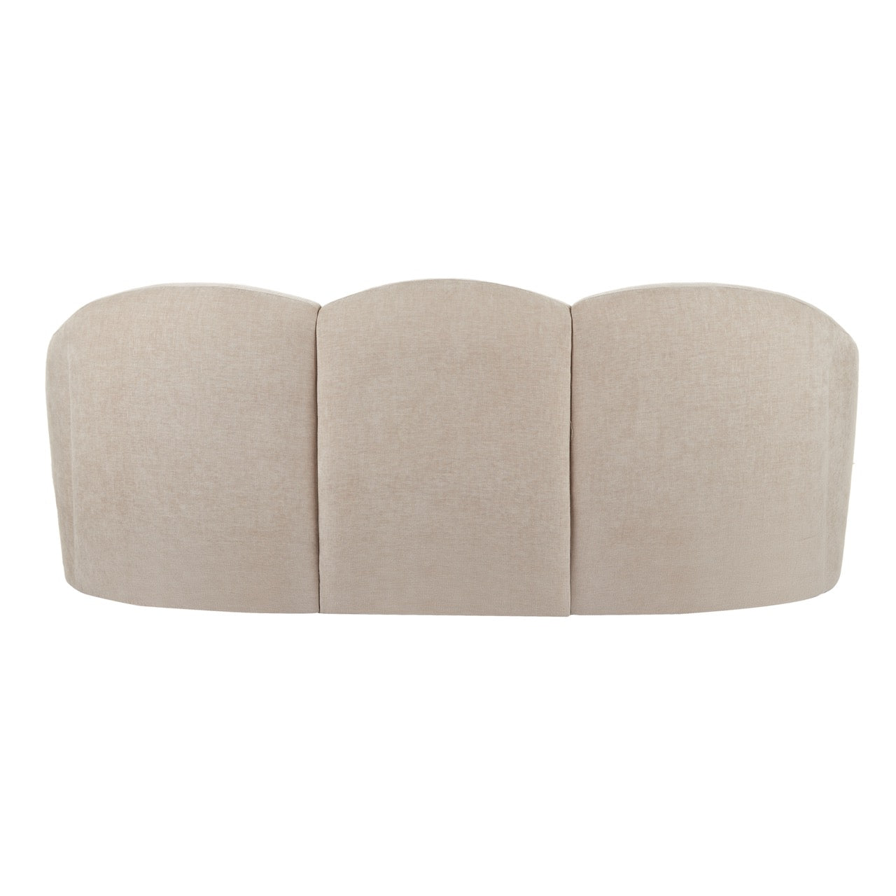 Formes Curved 3 Seater Sofa Taupe