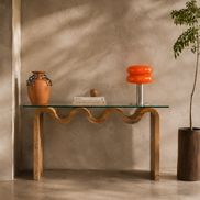 Aveley Wood/Glass Console