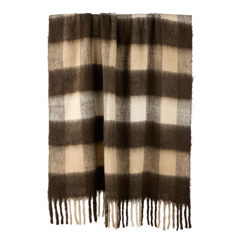 Morgan Wool Blend Woven Throw Multi-Coloured