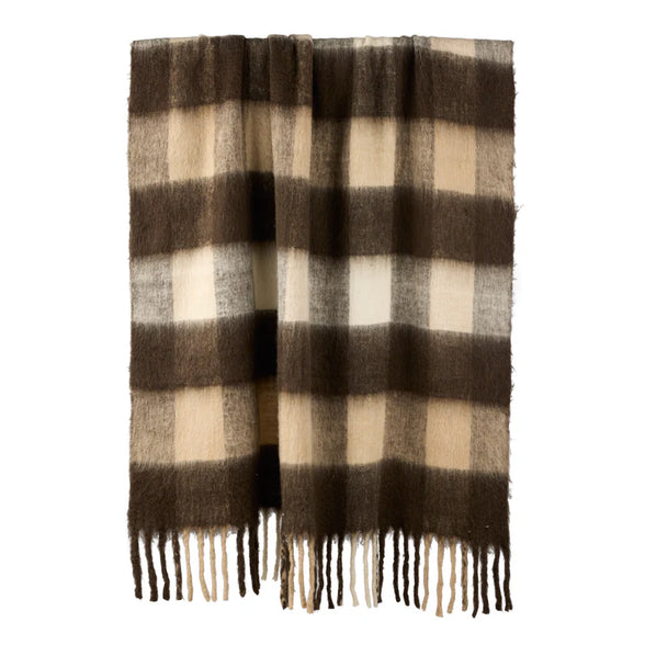 Morgan Wool Blend Woven Throw Multi-Coloured
