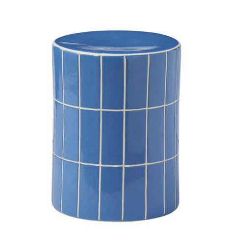 Boyd Ceramic Tile Stool Azure