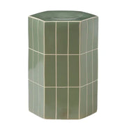 Seidler Ceramic Tile Stool Mint