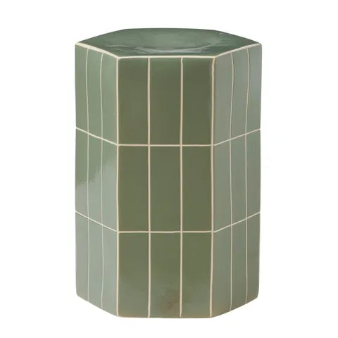 Seidler Ceramic Tile Stool Mint