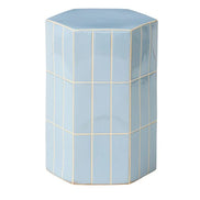 Seidler Ceramic Tile Stool Blue