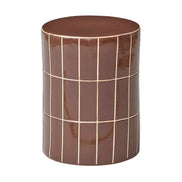 Boyd Ceramic Tile Stool Chocolate