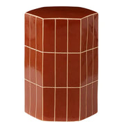 Seidler Ceramic Tile Stool Rust