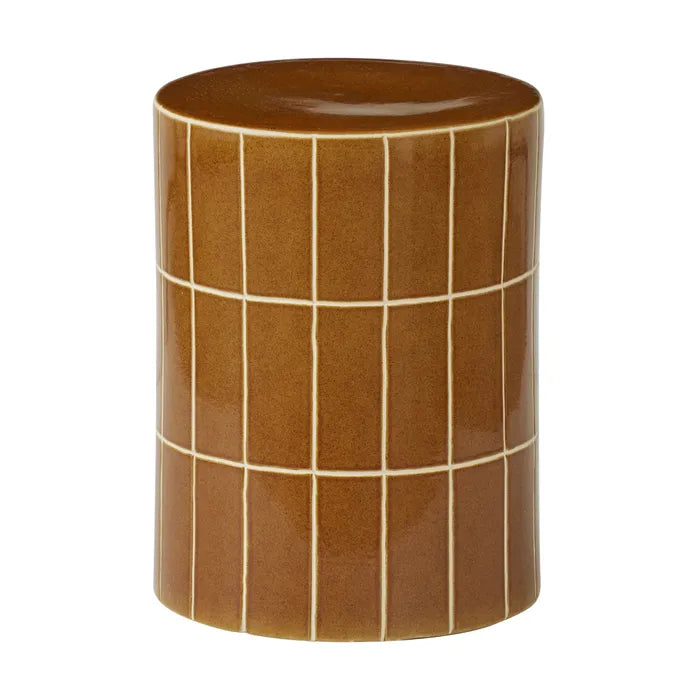 Boyd Ceramic Tile Stool Tan