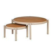 Elwood Outdoor Coffee Table 2pcs Set Natural