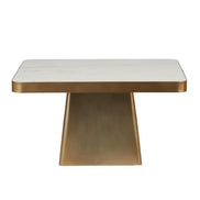 Dutton Coffee Table Gold & White Marble