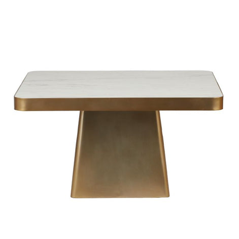 Dutton Coffee Table Gold & White Marble