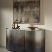 Oversized Hand Painted Wall Art Grey 150x5x120cm