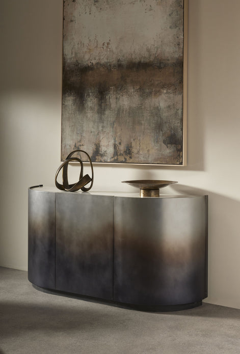 Oversized Hand Painted Wall Art Grey 150x5x120cm