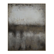 Oversized Hand Painted Wall Art Grey 150x5x120cm