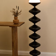 Martyn Swirl Floor Lamp Black