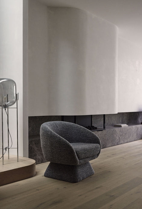 Lucca Swivel Chair Grey