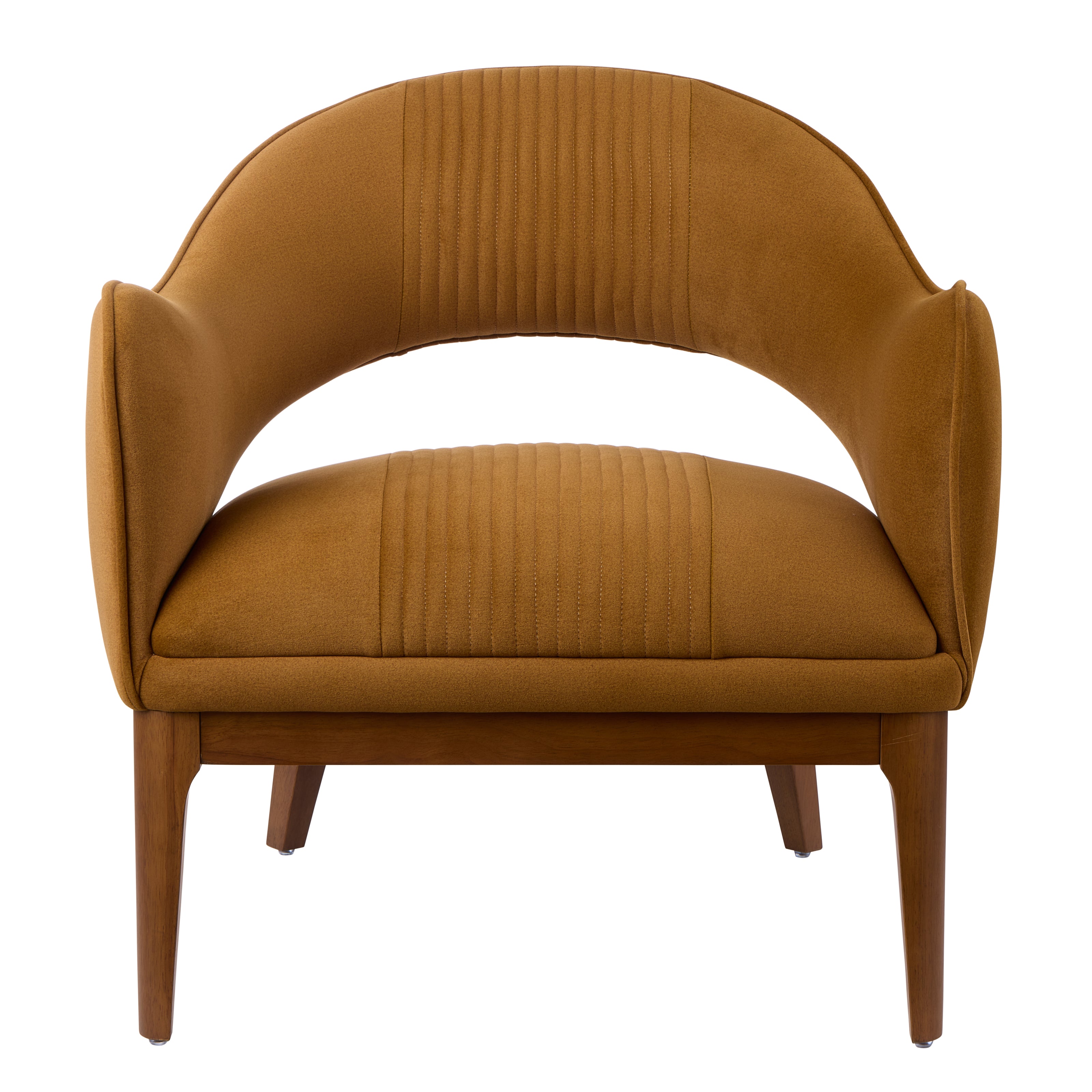 Edwin Armchair Mustard & Walnut