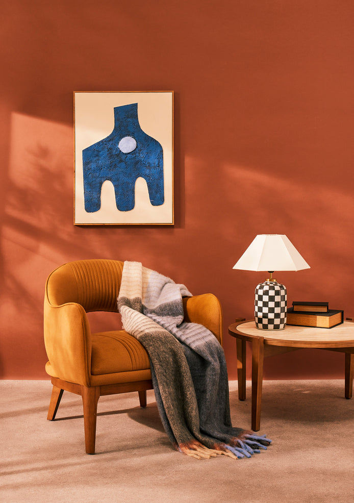 Edwin Armchair Mustard & Walnut