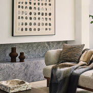Asher Coffee Table Gunmetal & Walnut