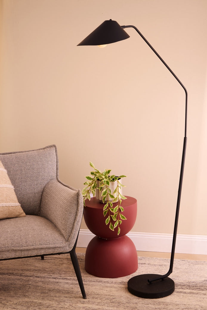 Kit Floor Lamp White & Black