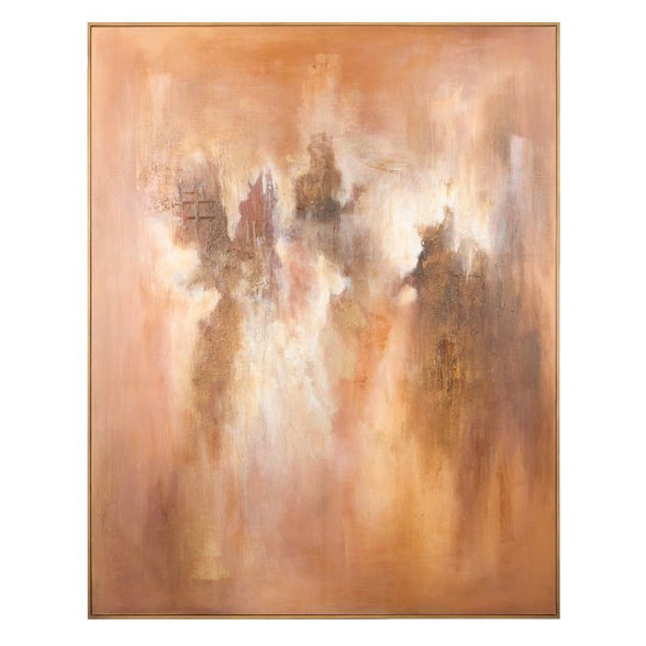 Jabiru Hand Painted Wall Art Brown 120x4.8x150cm