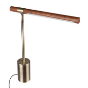 Conner LED Table Lamp Brass & Brown – Set of 2