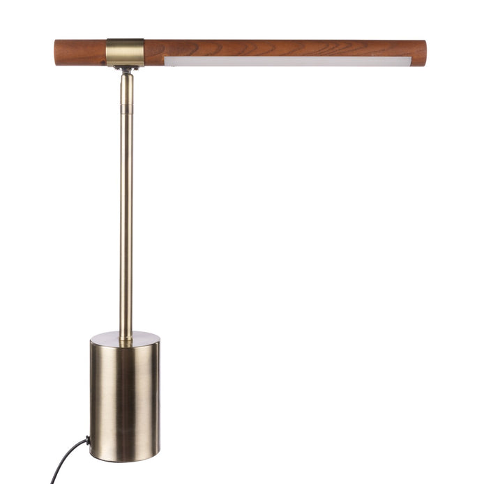 Conner LED Table Lamp Brass & Brown – Set of 2
