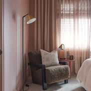 Hamlet Floor Lamp Brass & Black