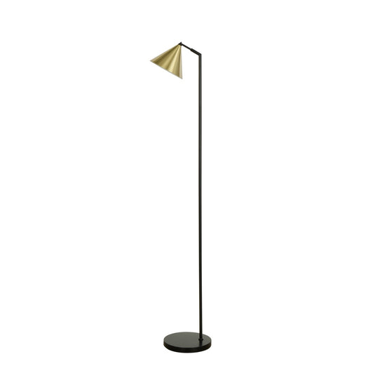 Hamlet Floor Lamp Brass & Black