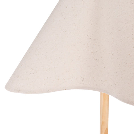Cullen Wooden Floor Lamp White & Natural