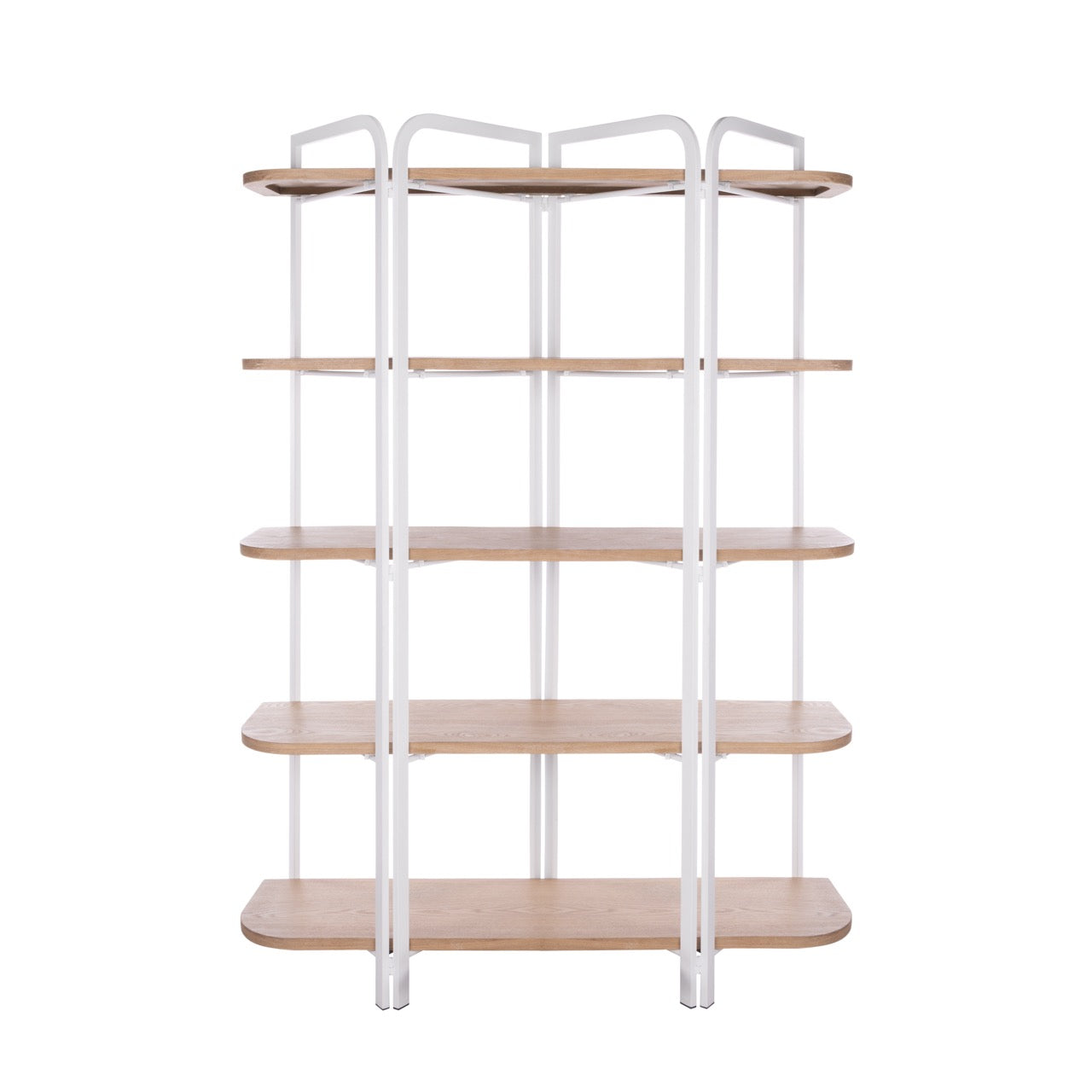 Owen Shelving Unit Natural Wash & White