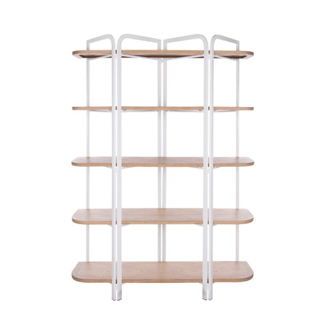 Owen Shelving Unit Natural Wash & White