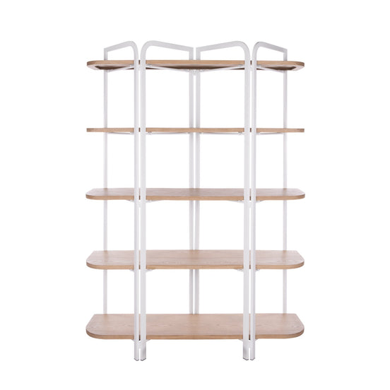 Owen Shelving Unit Natural Wash & White