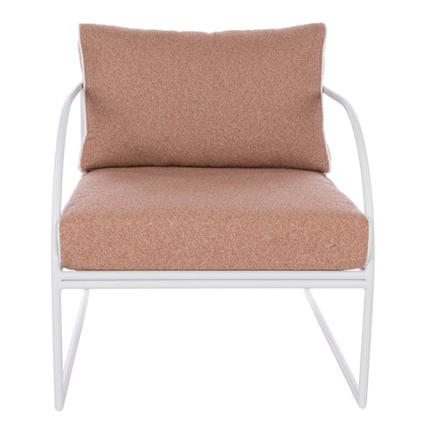 Reeve Outdoor Arm Chair Pink & White