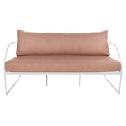 Reeve Outdoor 2 Seater Sofa Pink & White