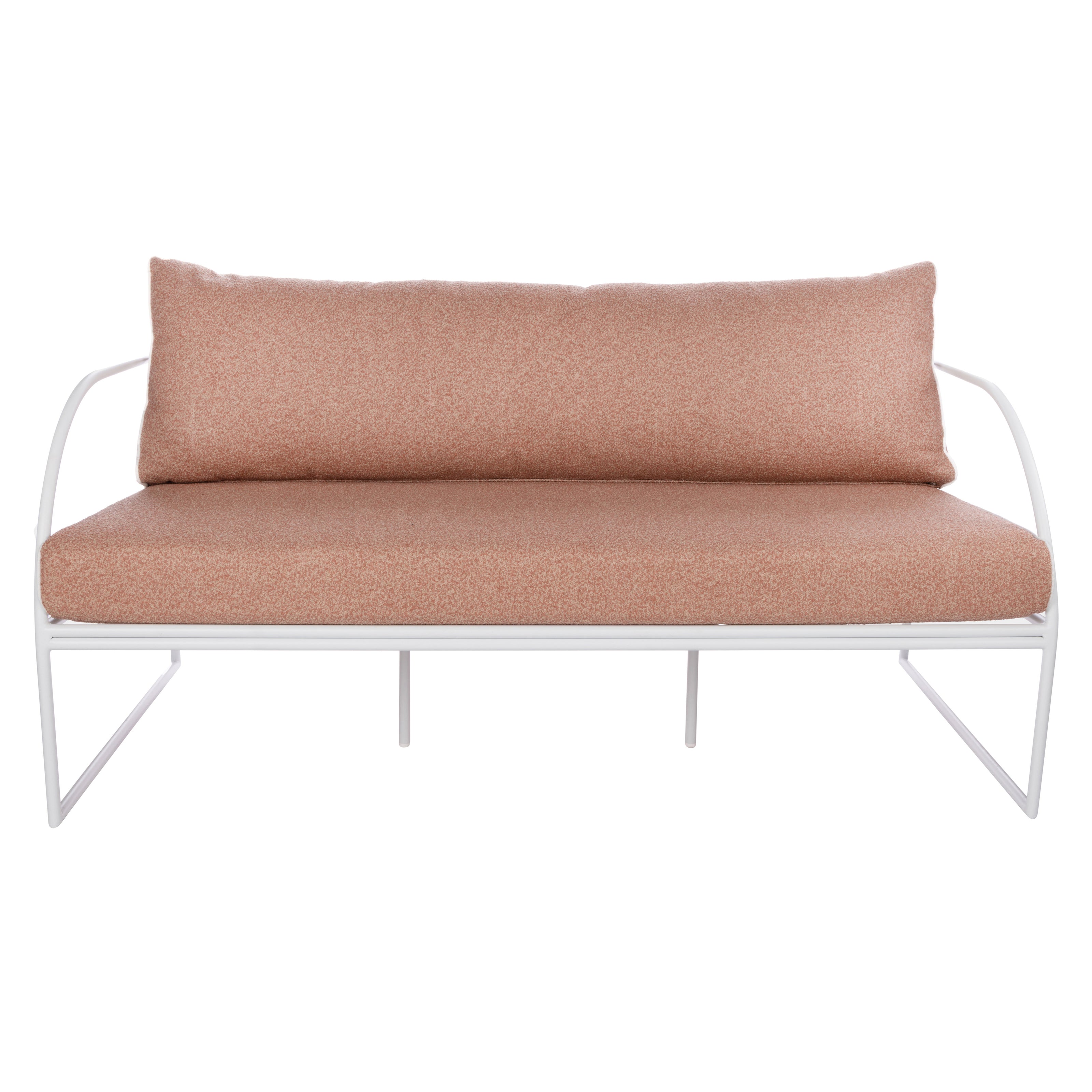 Reeve Outdoor 2 Seater Sofa Pink & White