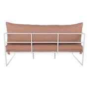 Reeve Outdoor 2 Seater Sofa Pink & White