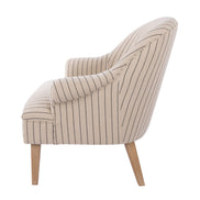 Everly Armchair Off White & Oak White Wash