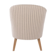 Everly Armchair Off White & Oak White Wash